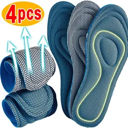 4pcs in memory foam a soletto ortopedico per scarpe deodorizzazione antibatterica Assorbimento del sudore inserisci cuscinetti da corsa sportivo 240321