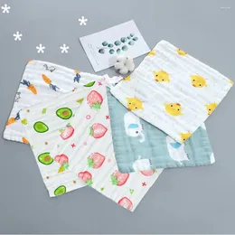 수건 타액 거즈 스퀘어 베이비 페이스 6 층 Seersucker Burp Cloth Thict for Borns 25x25cm