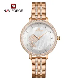 Naviforce New Watch Women Luxury Watches Ladies Creative Steel Women's Bracelet Watches