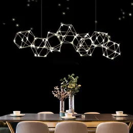 Golden Modern Firefly Pendant Lamps Italian Shining Pendant Lights Fixture Restaurant Home Decor Dining Room Living Room Hall Lusters Lamparas Luminaries