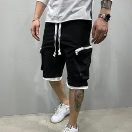 Herr shorts sommar jogging korta byxor avslappnad fitness streetwear man mti-pocket sport höft last släppleverans kläder kläder dhcpf