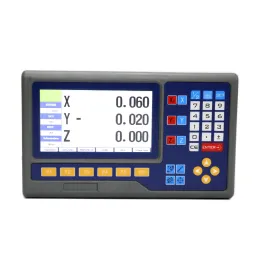 8 Språk 2/3 Axis LCD DRO Digital Readout Display Counter för malning av svarvvridmaskiner