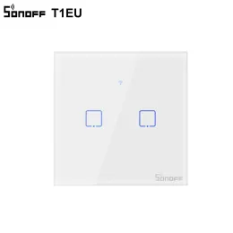 ITEAD Sonoff TX T1 EU WiFi Işık Anahtarı Uygulaması/Voice/433MHz RF Uzaktan Denetleyici Akıllı Ev Anahtarları Camlar Panel Alexa ile Çalışır