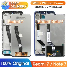 Xiaomi Redmiのディスプレイ画面Note 7 M1901F7G LCDディスプレイタッチスクリーンデジタイザーとRedmi 7 Redmi7交換用フレーム付きデジタイザー