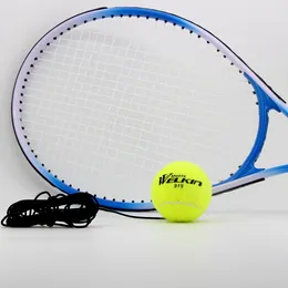 Elastik ip kriket eğitimi ile tenis topları palline spor malları ortağı ribaund pratiği tenis lastik top yeni başlayanlar için