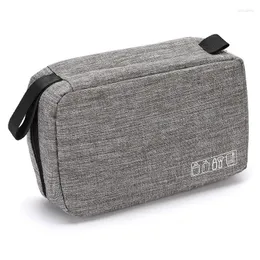 Bolsa de armazenamento Housbay Travel Bacha de maquiagem de grande capacidade Organizador de cosméticos portátil Pouch impermeável pendurado com gancho para mulheres meninas