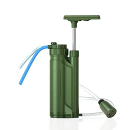 Överlevnad Portabel omvänd osmos Vattenfilter Pump Outdoor Vattenrening System Överlevnadsutrustning för camping Vandringsresultat