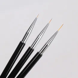 Japanese-style metal rod nail art pull pen set black painting pen color painting Pen Hook pen nail art brush wholesale