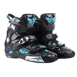 Stiefel Krieg Wolf 165 mm Abstand hoch Stiefel hohe Knöchel Halbholft für Slalom Patinen Geschwindigkeit Inline Skates Upper Shoes Professionelle Patinen