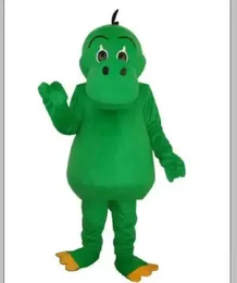 2024 Mascotte di dinosauro verde Costume Halloween Christmas Fancy Fancy Cartoon Outfifit Outfifit Women da donna per adulti Dress Carnival Unisex Adulli