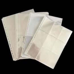 Pasta 50pcs a4 21ring Sleeves transparentes álbum de cartões Inner Cards Relatórios Relatórios Organizador de coleta de cartões de armazenamento Estacionário