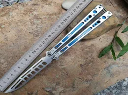 Theone Balisong hom chimera butterfly trainer training knife not sharp D2 blade Aviation aluminum handle Basilisk sea monster squi7099893