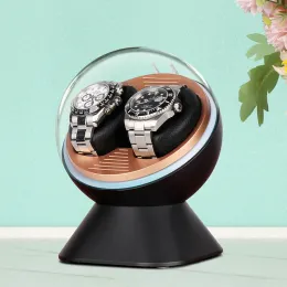 Корпуса автоматические часы для механических часов Shaker Two Watch Box Rotator Super тихая моторная коробка стеклянная коробка USB Power