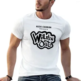 Polos masculinos Wild N Out T-shirt Boys Animal Print Graphics Shirts Tees gráficos Plain T Men