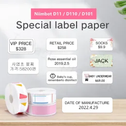 Paper Original Niimbot D110 Waterproof Thermal Label Paper More than 100 Style Paper for Niimbot D11 D110 D101 Printers Etiqueta Papel