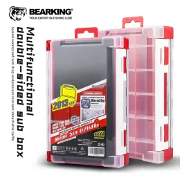 Boxes BEARKING NEW Doublex Sided Fishing Tackle Box rings Bait Lure Hook Storage Box Fishing Accessories Plastic Storage Case