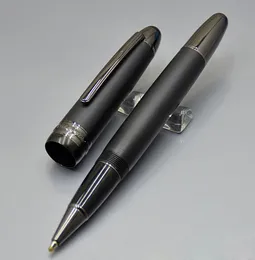 Roller Ball Pen الشهيرة Matte Black Gift Pen White Classique Office Pens مع سلسلة Number1543753