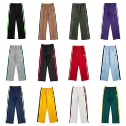 pantaloni della tuta con aghi awge awge donne 1 1 qualità ricamata ricamata a strisce pantaloni pantaloni 240327