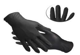 100pcslot Black Latex Dispositable Nitril Gloves WorkrubbergardenkitchendishWashing Haushaltsreinigung Handprodukte1663239