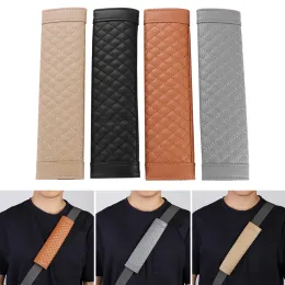 2Pcs Car Safety Seat Belt Cover Universal PU Leather Car Seat Belt Case Protector Shoulder Strap Pads Auto Interior Accessories