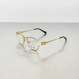 Miaos Golden Silk Edge Edge Gentlewoman Eyeglass Frame 53uv White Moonlight Vervent anti Blue Light Gyopia Gyopia Classes