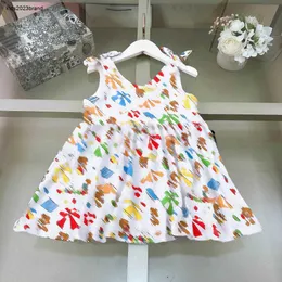 New girls dresses kids designer clothes baby skirt Sleeveless suspender child partydress Size 90-130 CM Princess dress 24April