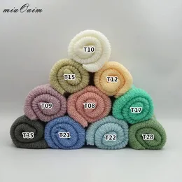 Battaniyeler 10 adet/lot 150 30cm örgü gerilmiş Rayon Sargılar Doğdu Bebek Pogerya Props Analık Eşarp Hammock Swaddlings Kadın Şal