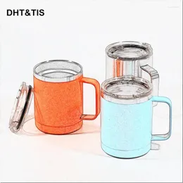 Mugs 12oz 350ml 304 Coups Juice Beer Glass Outdoor Dug Coffee Coffee Coffe Cup Cup S ، هل يمكنك ذلك؟