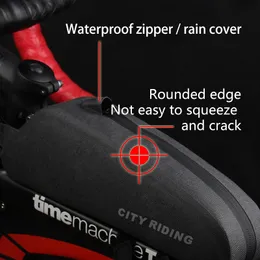 Mountainpeak Bicycle Bags Waterproof Bike Front Beam Pack Tube Saddle Bag Mountain Bike Saddle Bag Bike Top Front Tube Bag