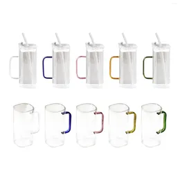 Bicchieri da vino tazze di bicchiere trasparente resistente al calore da 400 ml tazza di tazza da caffè per regali di compleanno per feste acqua da ufficio