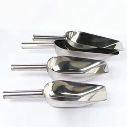 1x Stainless Steel Party Bar Ice Scoops Pet Dry Food Flour Candy Bin Scoop Buffet Shovel Wedding Bar Party Kitchen Tools