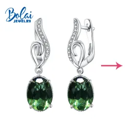 イヤリングbolaijewelry Zultanite Earrings 925 Sterling Silver Created Color Change Gemstone Fine Jewelry Top Gift