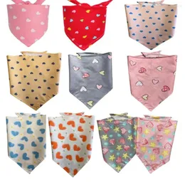 Dog Apparel 60pcs/Lot Bandana Valentine's Day Love Heart Pet Puppy Cat Cat Catfelcheif Acceecheif Producties Products 2 Sister CH20