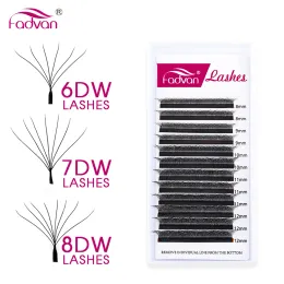 Drills Fadvan Real 6d/7d/8d W Lashes 0.07 C/d W Shape Eyelash Extensions C/d/l 815mm Natural Soft Professional Lash