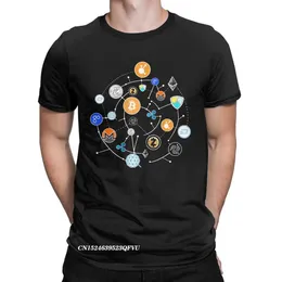 القمصان للرجال Bitcoin BTC Crypto Currency Tee Shirt Men Cryptocurrency Pure Cotton Tee Shirt Harajuku Tops T Dirtts Birthday Entgle Encles 2443