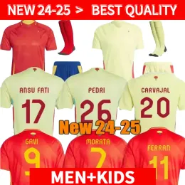 2024 Euro SPAIN Cup Soccer Jersey 2025 Home Away AITANA MARINOA ESTHER J.HERMOSO GAVI ASENSIO Men Kids MORATA Home Away Kids Football Shirt