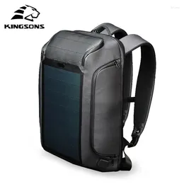 Zaino (drop) kingons maschi pannello solare pannello usb ricarica antifurto/ impermeabile/ laptop da 15,6 pollici maschio