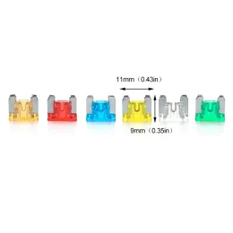 24 pezzi di moto per camion automobilistica auto 5A 10A 15A 20A MIME MIDUED MICRO MICRO MINI FUSE