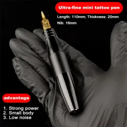 Maskin CNC Högkvalitativ professionell smink Rotary Short Mini Pen Tattoo Hine Cordless Motor RCA Tattoo Hine för permanent smink