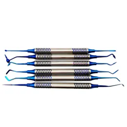 6st Dental Harts Spatles Composite Filling Titanium Plated Head Harts Filler Set Dental Accessories Dental Tools