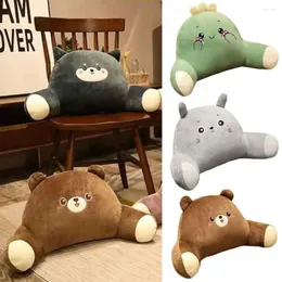 Pillow Cartoon Plush Car Throw Cute Plushie Doll Soft Back For Bedroom Room Sofa Office Seat Ornament