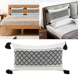 Pillow | Boho Rectangular Cover For Living Room Couch Sofa Chair Farmhouse Rustic Woven Case Pillowcase Body