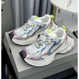 أحذية Balengiaga Runner Sneaker LED SHONEER أحذية النساء رجال عصيدة من الجلد الثلاثي المدربين الأسود أبيض وردي شبكة NYLON TESS.S Gomma Sneakers Trainers 300