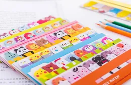Bookmarks kawaii pad segnalibri creativi gravi animali appiccicosi indice pubblicato per le forniture scolastiche di cartoleria
