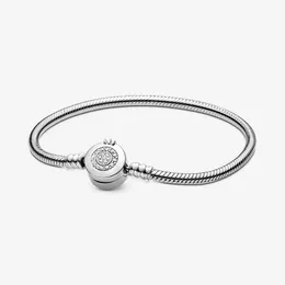 Sprudelkrone O Schlangenkette Armband Pandoras 100% 925 Sterling Silber Charme Armbänder Frauen Mädchen Luxusschmuck Designer Armband mit originaler Kasten Großhandel