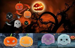 Halloween pumpkin ghost toy Two sides Stuffed Luminous Plush Toys Holiday gifts Party Prom Props surprise whole7546591