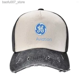 Boll Caps Ball Caps ge Aviation Baseball Cap Custom Streetwear Drop Girls Hats Mensq240403
