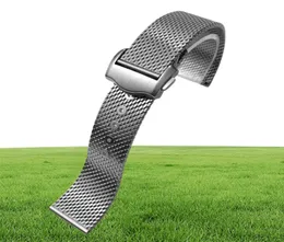 Watch bande di alta qualità in acciaio in titanio da 20 mm cinghia a catena per omega 007 Seamaster Diver 300 Watch Band Sostituisci inossidabile milanese B8031135