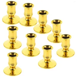Candle Holders 20 PCS Pole Electronic Base Table Candles Candlestick Stand Plastic Pillar