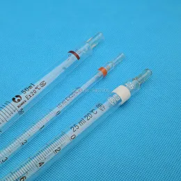 Supplies 5pcs 10pcs 0.1ml to 50ml Glass Graduated Pipette with Color Mark Glass Dropper Pipet Tube Transfer Pipette